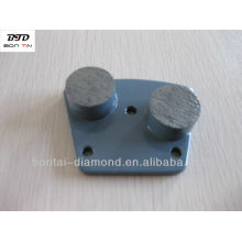 Trapezoid Double Round Diamond Segment Grinding Plates - Soft Bond For Hard Concrete